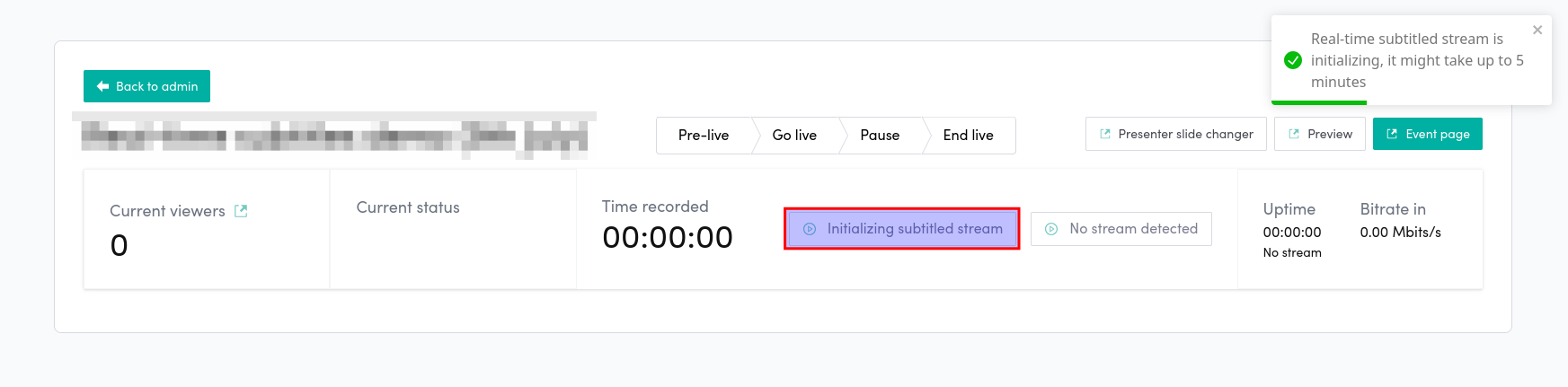 How to use Real-time Subtitles | Engagestream Documentation